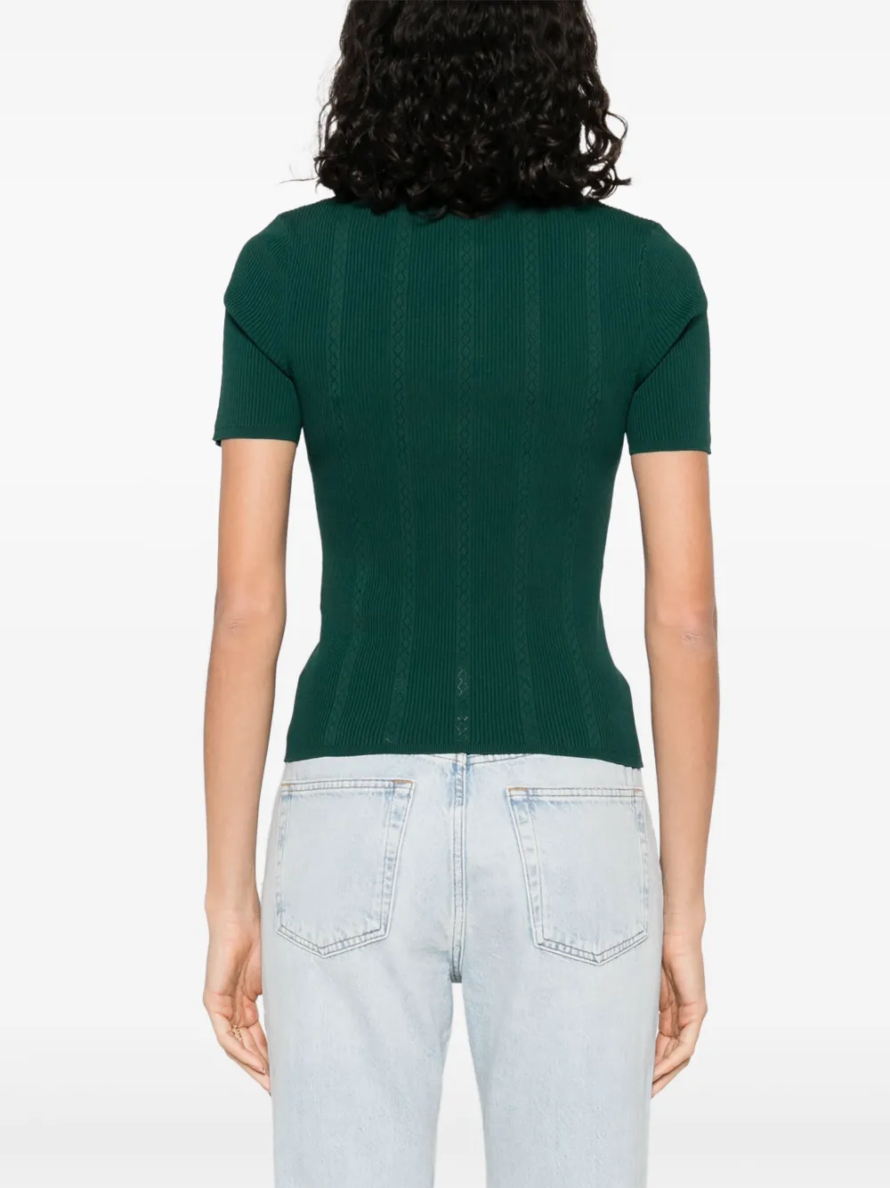 SANDRO Jersey polotop Groen