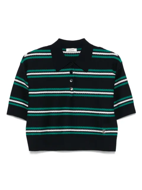 SANDRO striped polo top