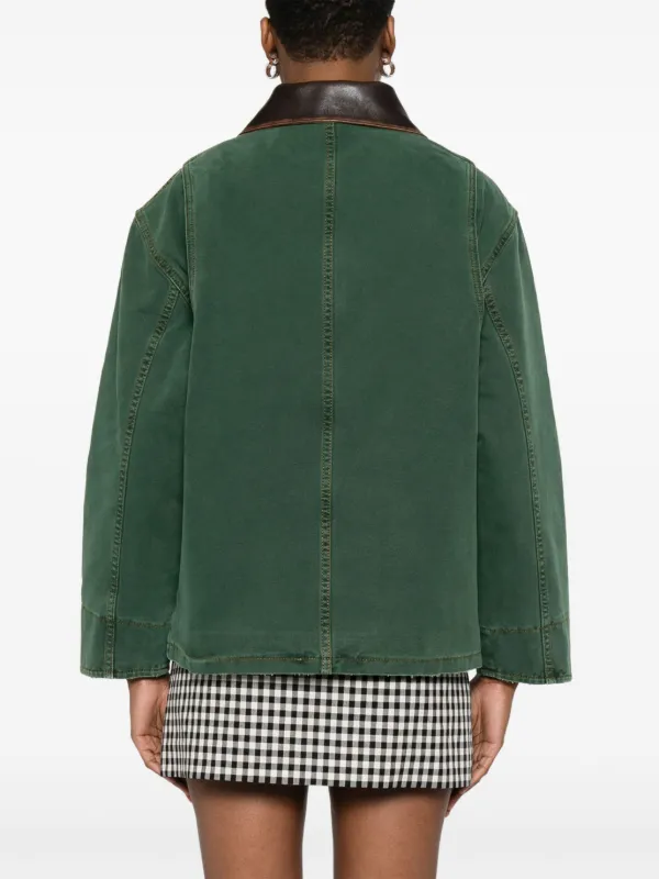 SANDRO サンドロ トレーナー サイズS 美品 海外人気 コットン100% SANDRO Cotton Jacket | Green | FARFETCH