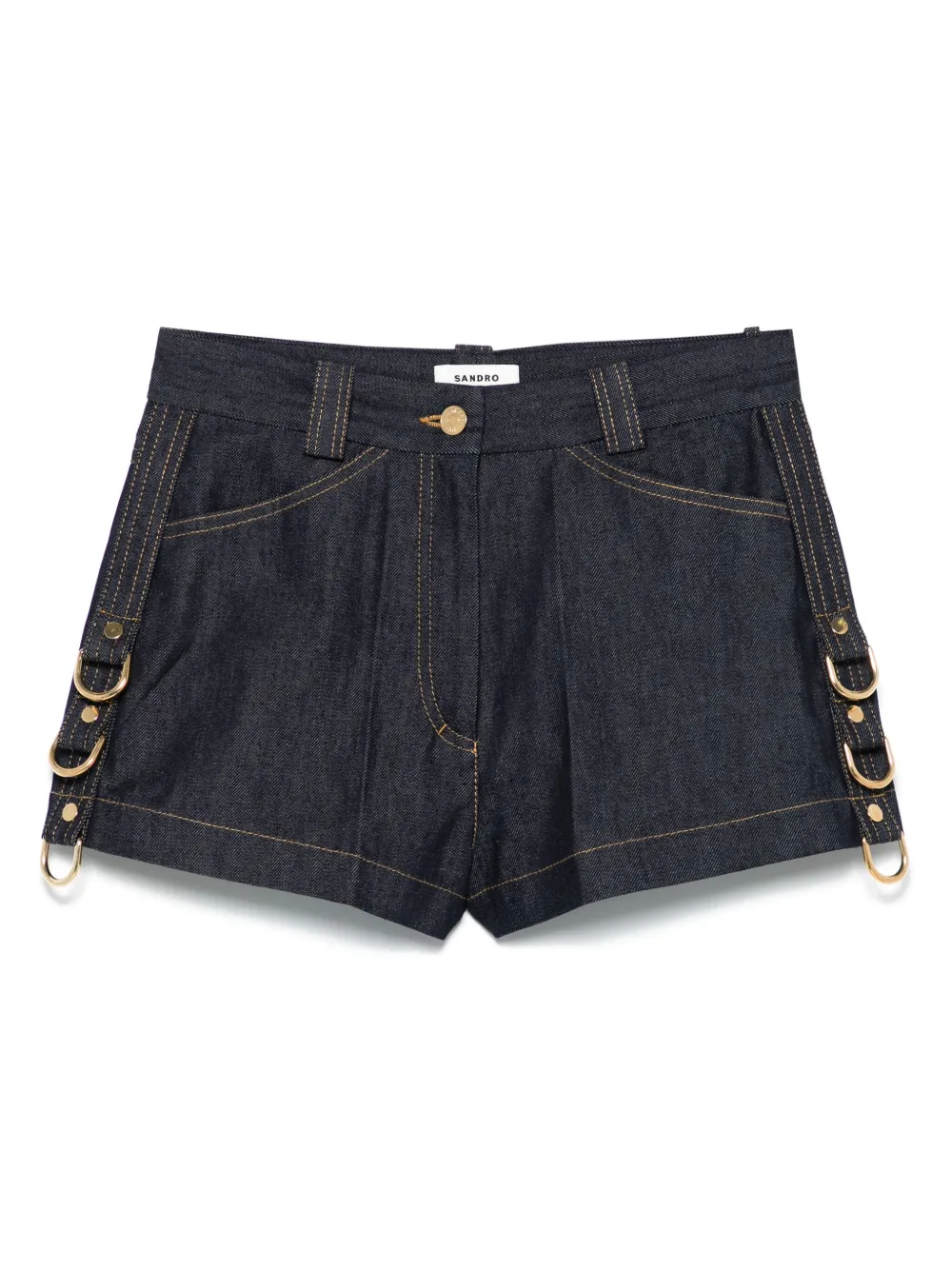 SANDRO Denim shorts Blauw