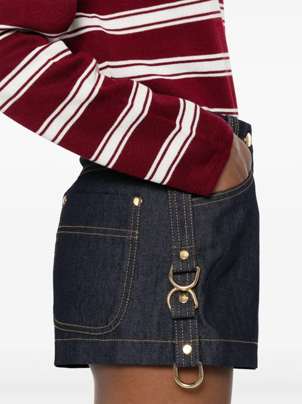 SANDRO Denim shorts Blauw