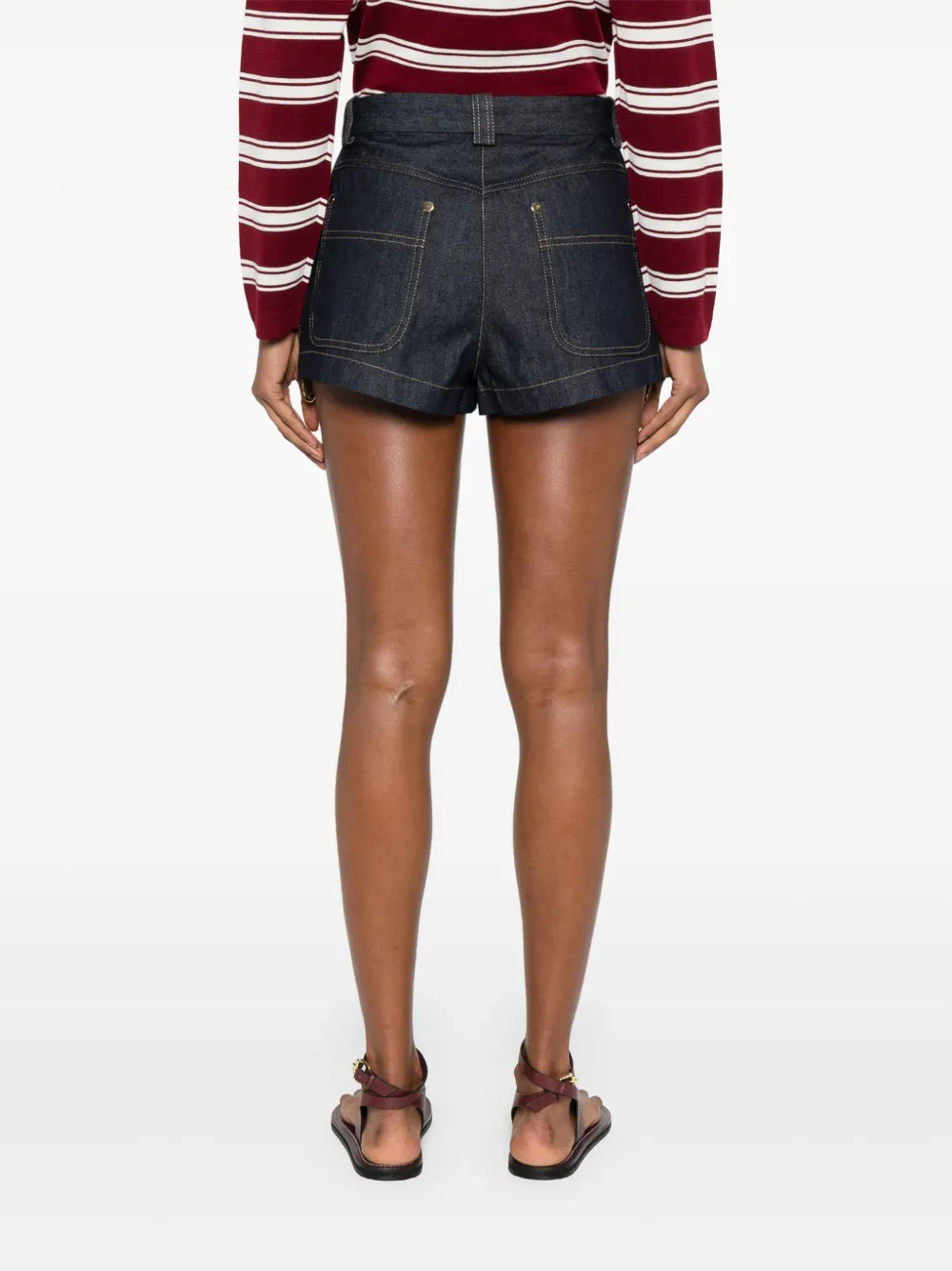 SANDRO Denim shorts Blauw