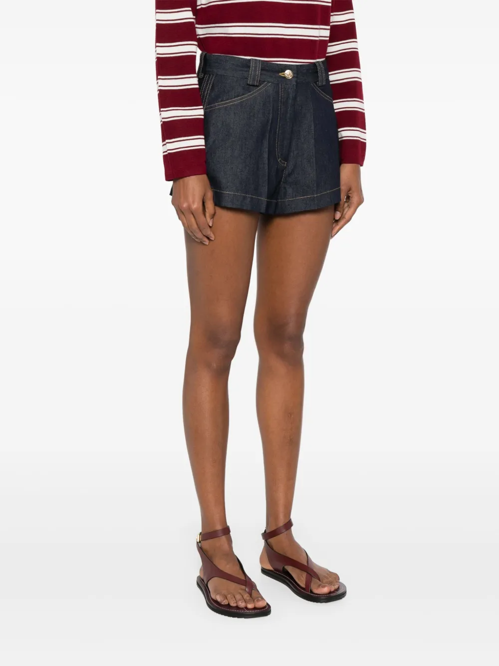 SANDRO Denim shorts Blauw