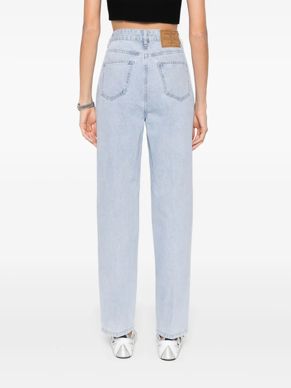 SANDRO Jeans met logopatch Blauw