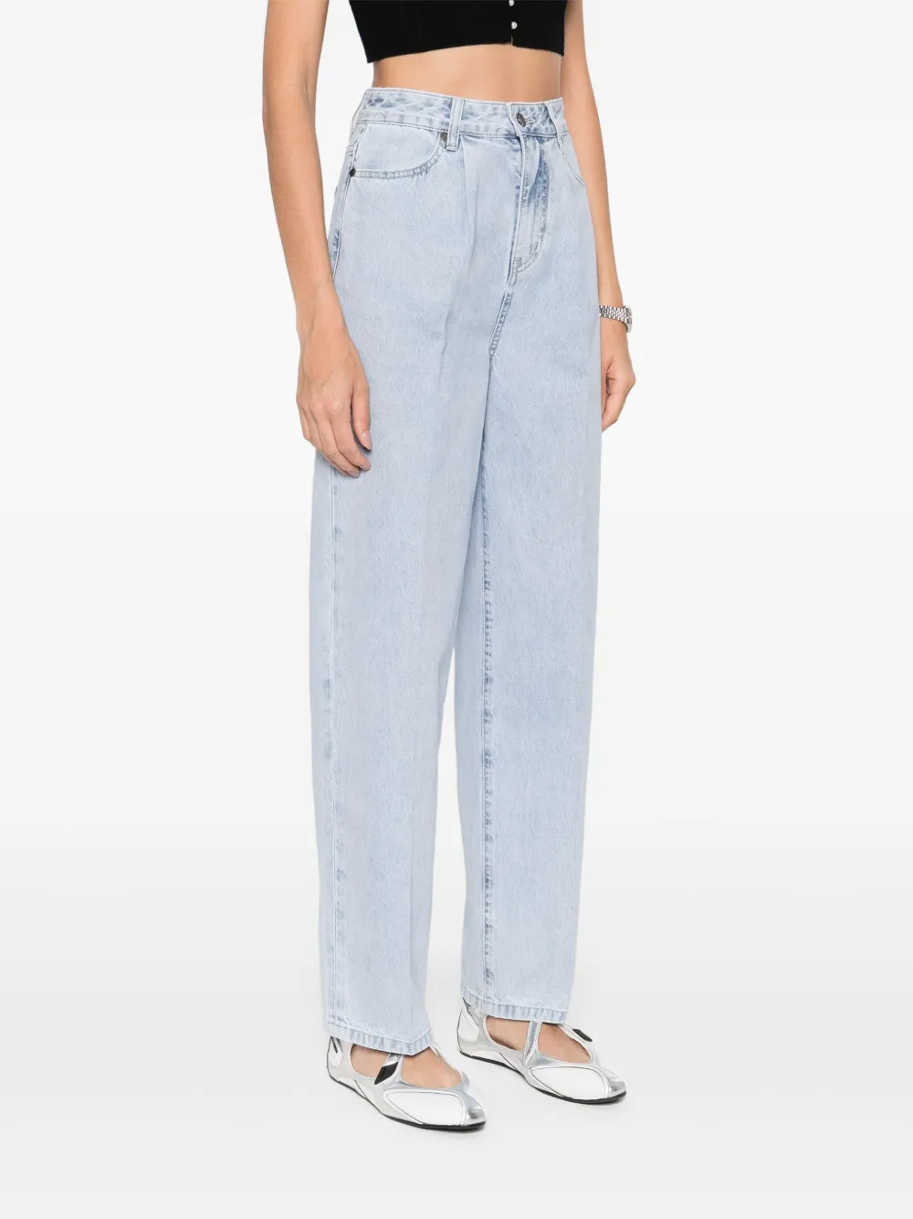 SANDRO Jeans met logopatch Blauw
