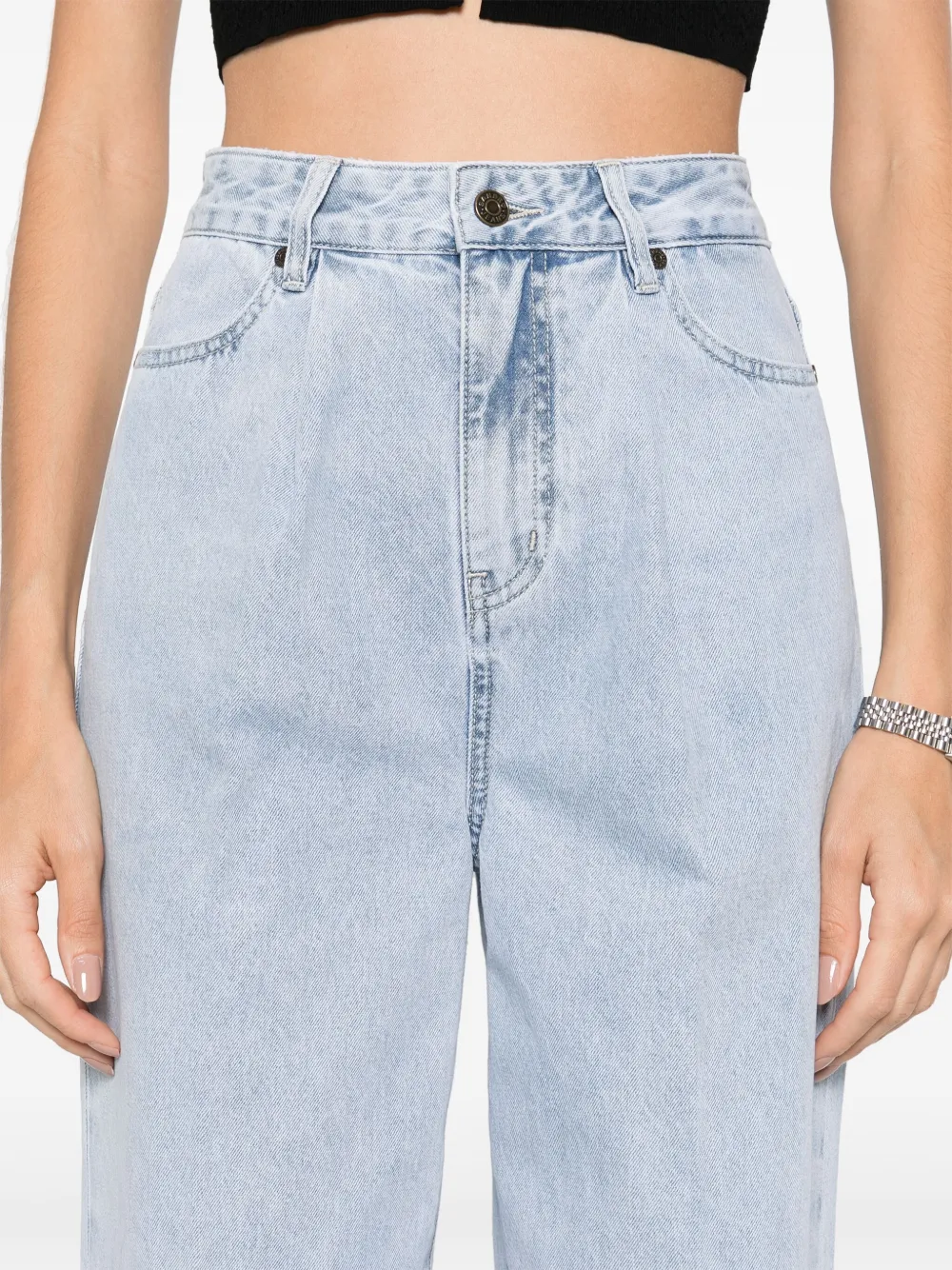 SANDRO Jeans met logopatch Blauw