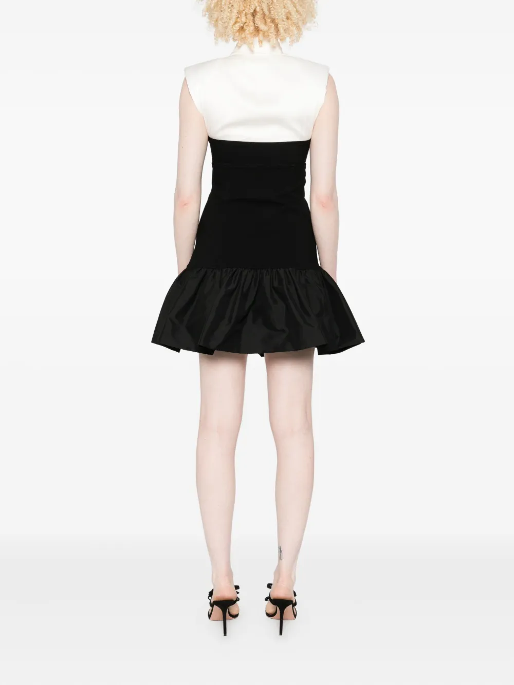 SANDRO Mini-jurk met ruches Zwart