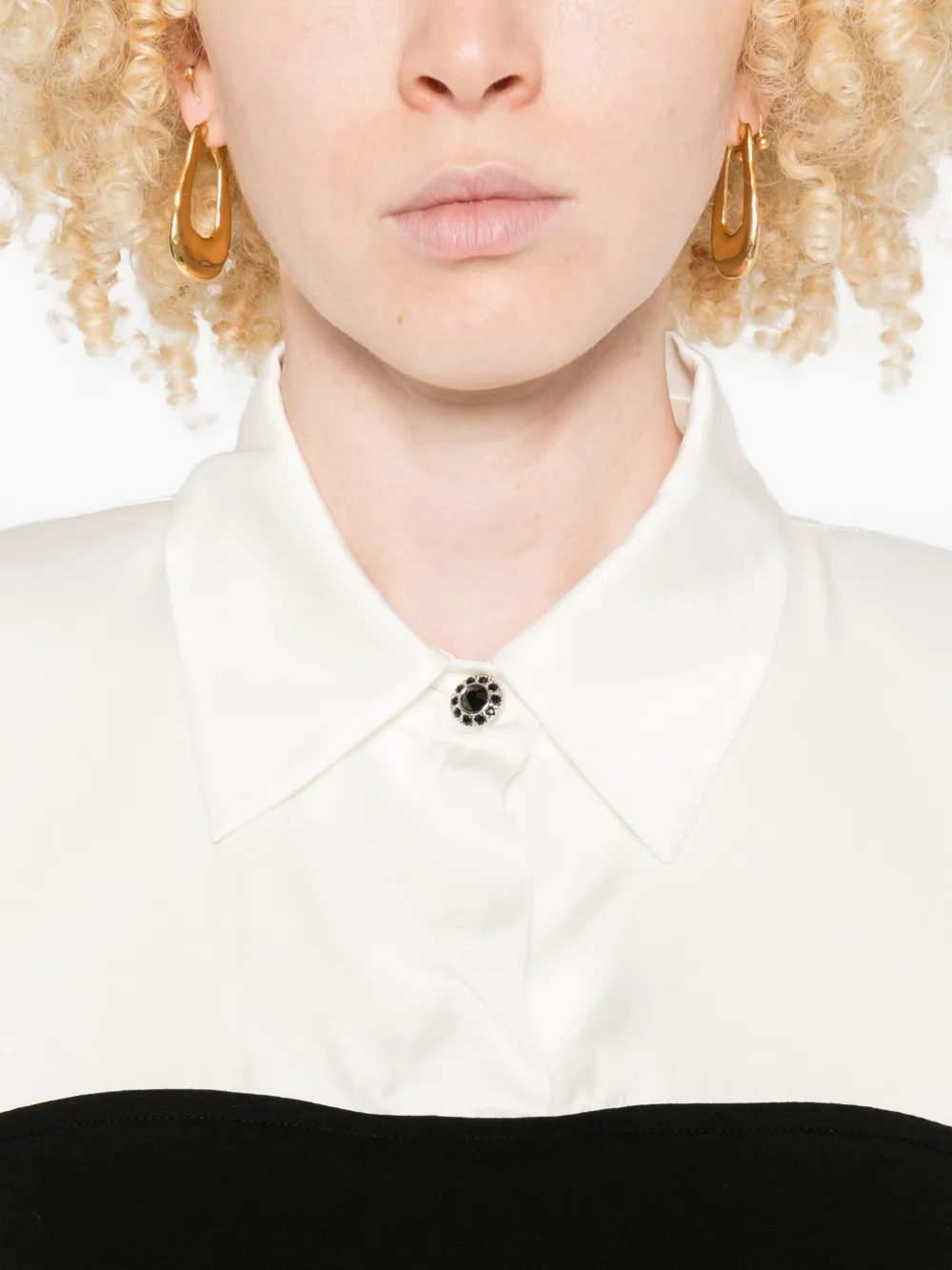 SANDRO Mini-jurk met ruches Zwart