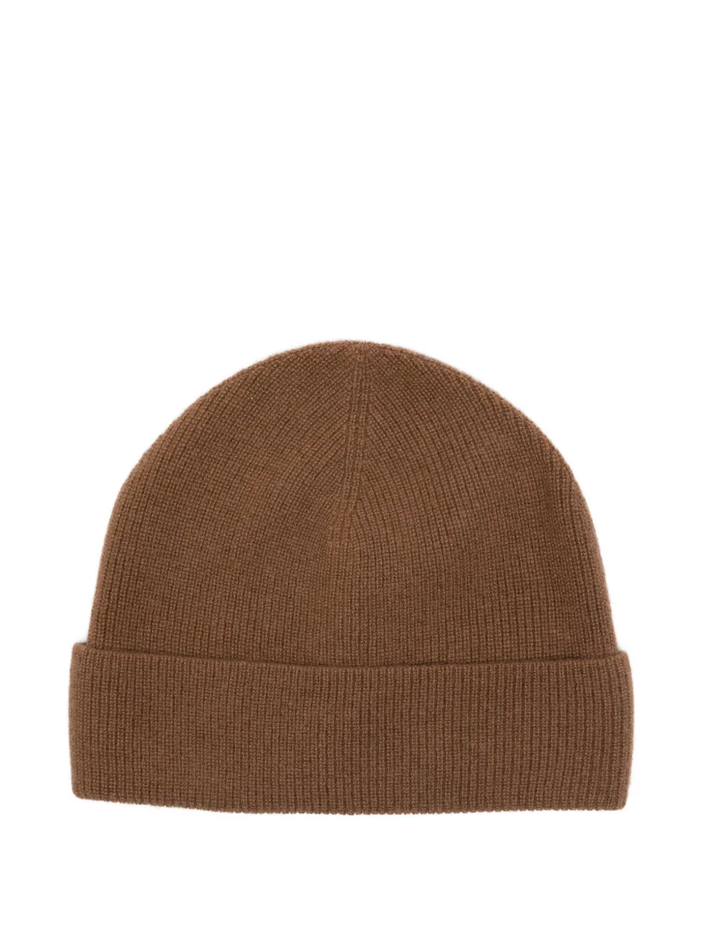 SANDRO cashmere turn-up knitted beanie | Brown | Image 1