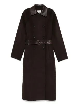 【美品】sandro ダブルブレストロングコート sandro(サンドロ) コート(レディース) - 海外通販のBUYMA