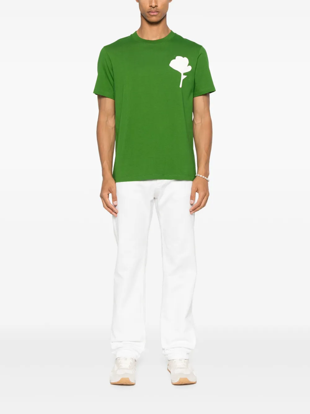 SANDRO Katoenen T-shirt - Groen