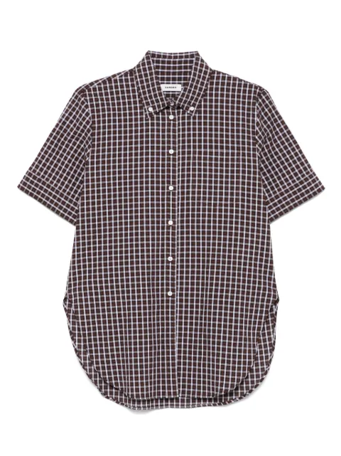 SANDRO check-print shirt