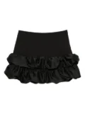 SANDRO frilled-hem mini skirt - Black