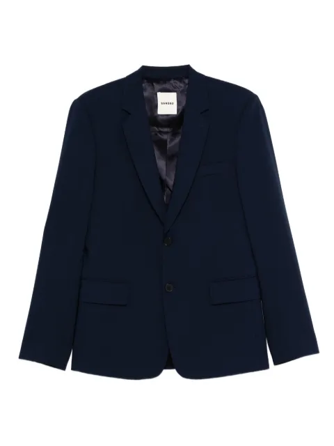 SANDRO flap-pocket button blazer