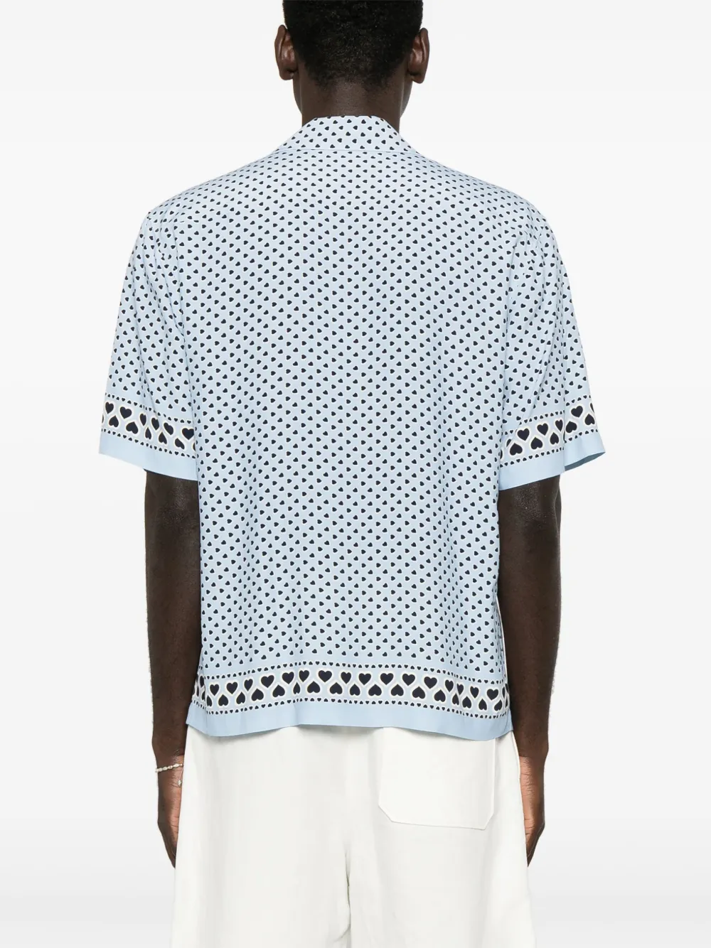 SANDRO T-shirt met hartprint Blauw