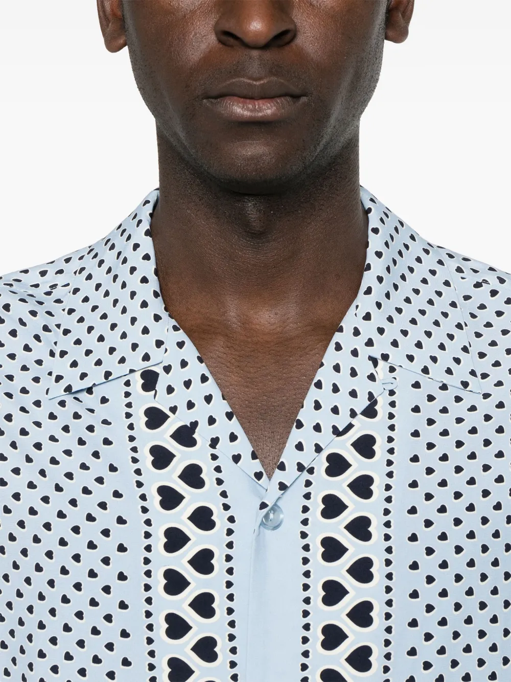 SANDRO T-shirt met hartprint Blauw