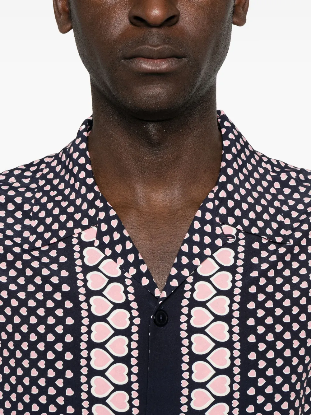 SANDRO T-shirt met hartprint Blauw
