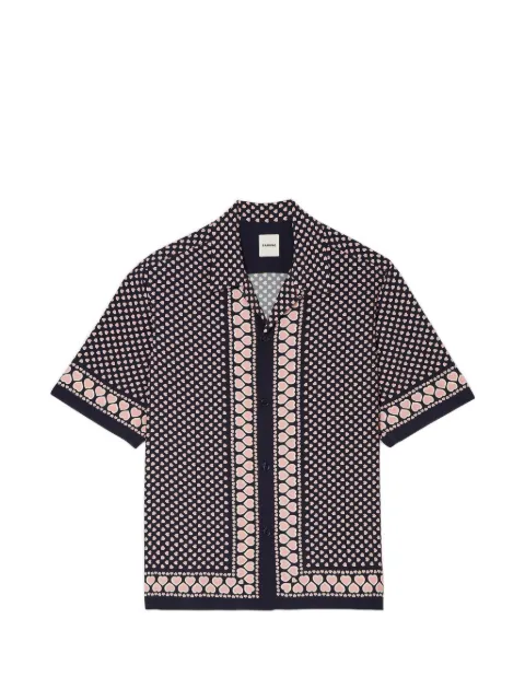 SANDRO heart motif flowing shirt