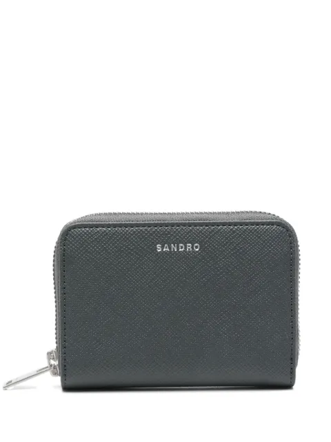 SANDRO Saffiano leather wallet