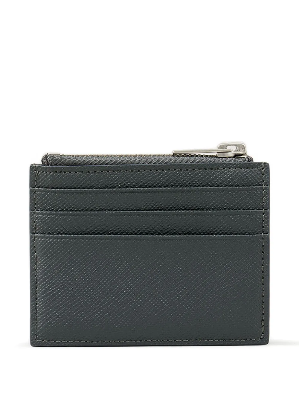 SANDRO textured zipped cardholder Grijs