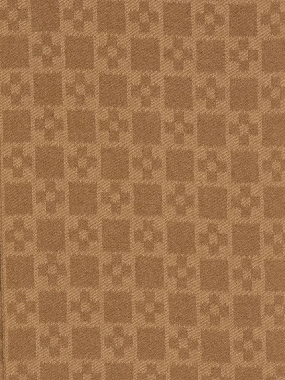 SANDRO Sjaal met geometrische patroon - Camel