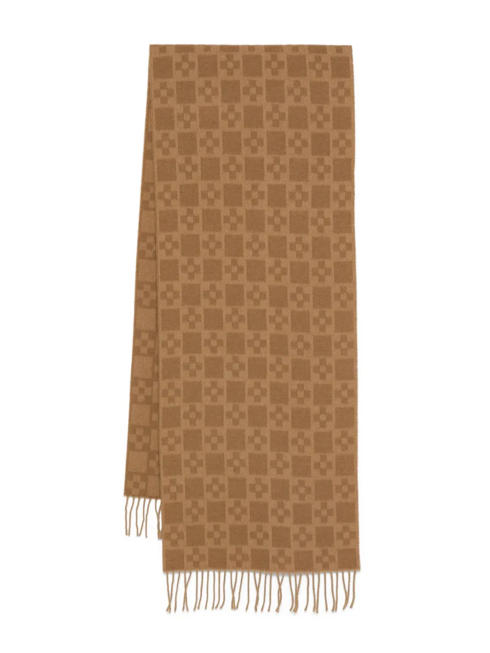 SANDRO geometric-pattern wool scarf | Image 1