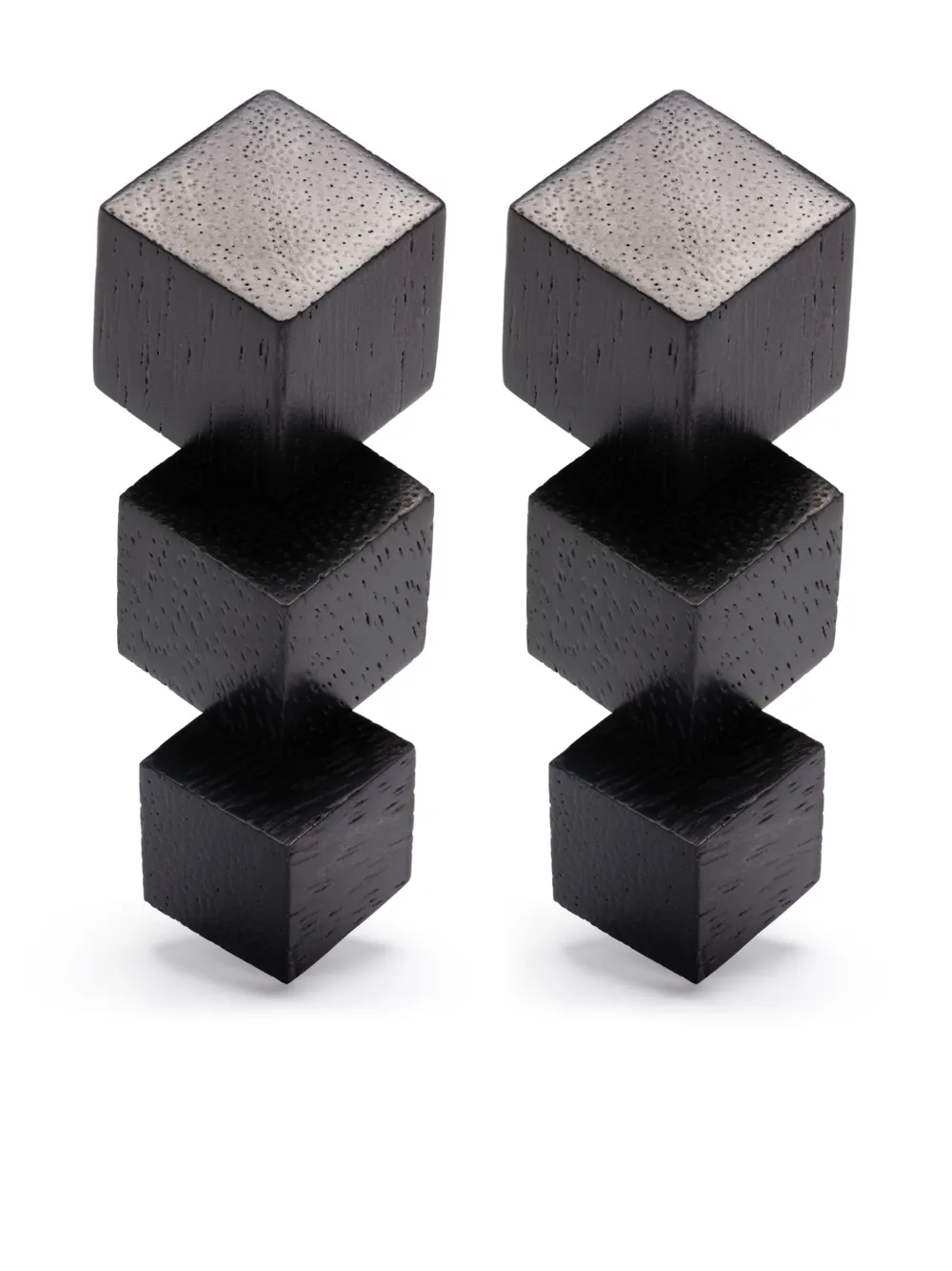 Monies drop earrings | Black | Image 1