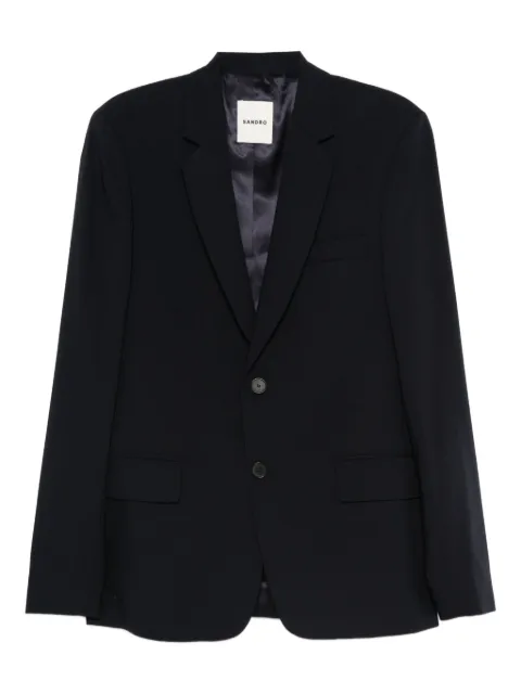 SANDRO two-button flap-pocket blazer