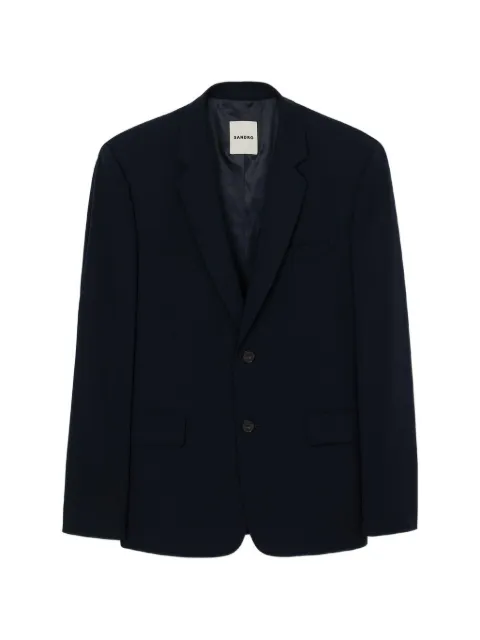 SANDRO two-button flap-pocket blazer