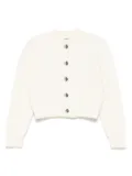 SANDRO crew-neck cardigan - Neutrals