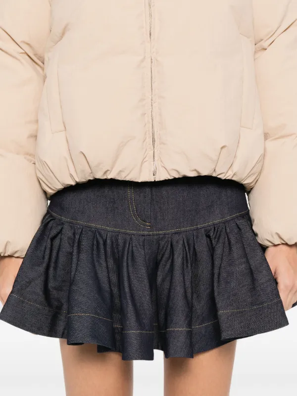 フランス発 Sandro フリルが可愛い ショート丈 デニム スカート Denim Shorts | Women | Sandro-paris.com
