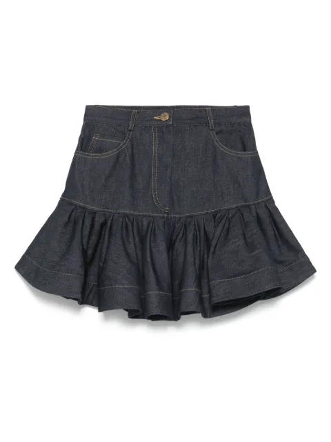 SANDRO flared denim skirt
