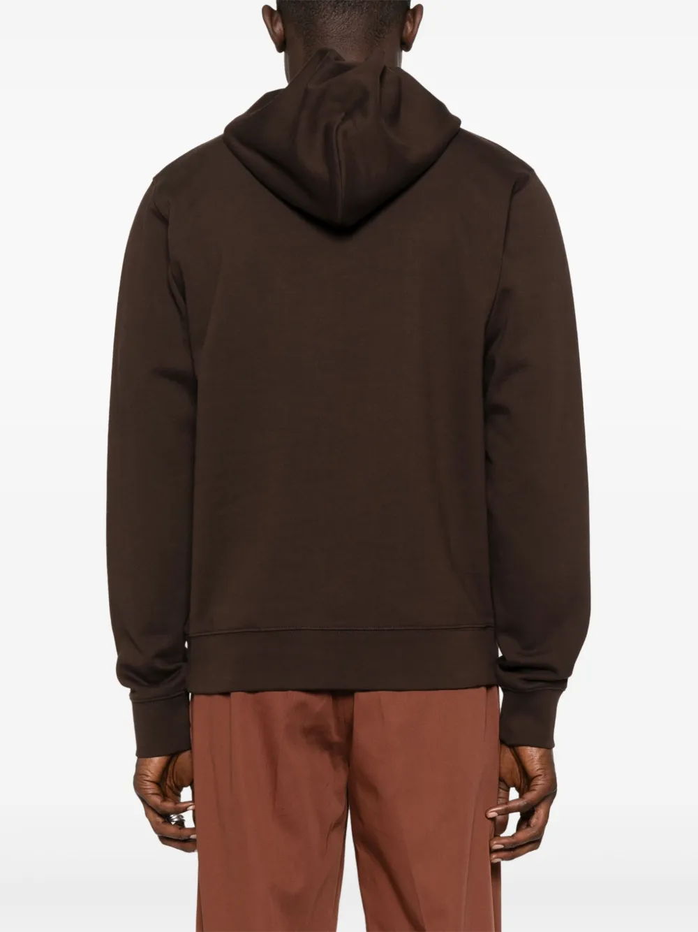 SANDRO Hoodie met logoprint Bruin