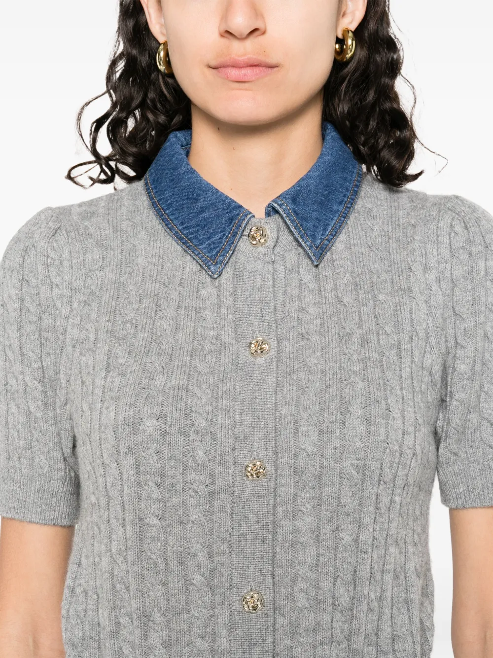 SANDRO Wollen vest Grijs