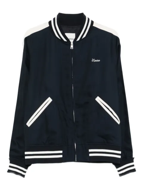 SANDRO logo-embroidered bomber jacket