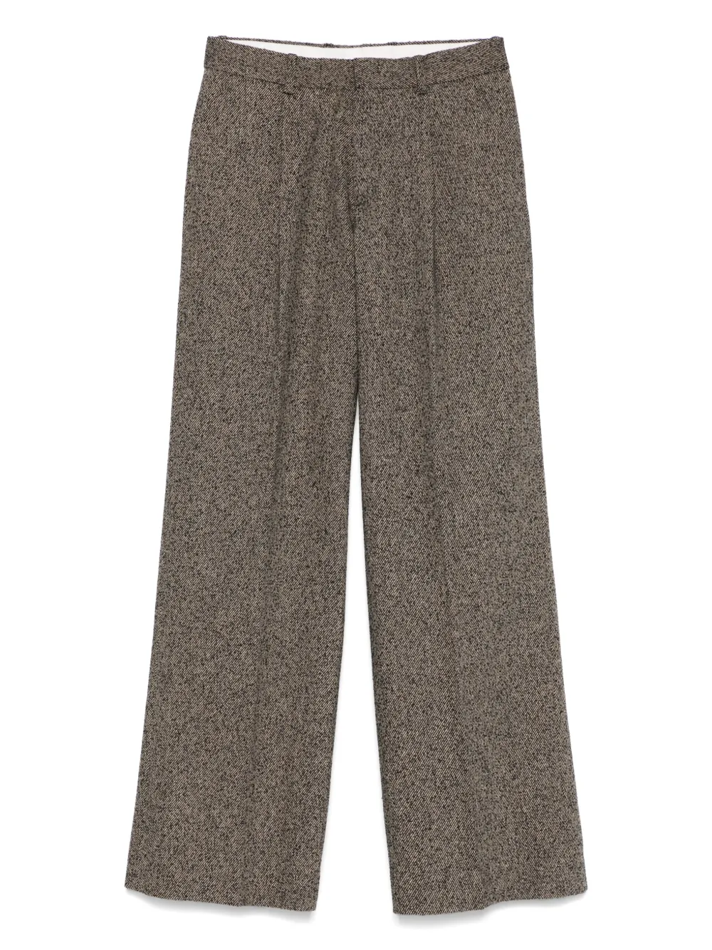 SANDRO pleat-detailed trousers | Brown | Image 1