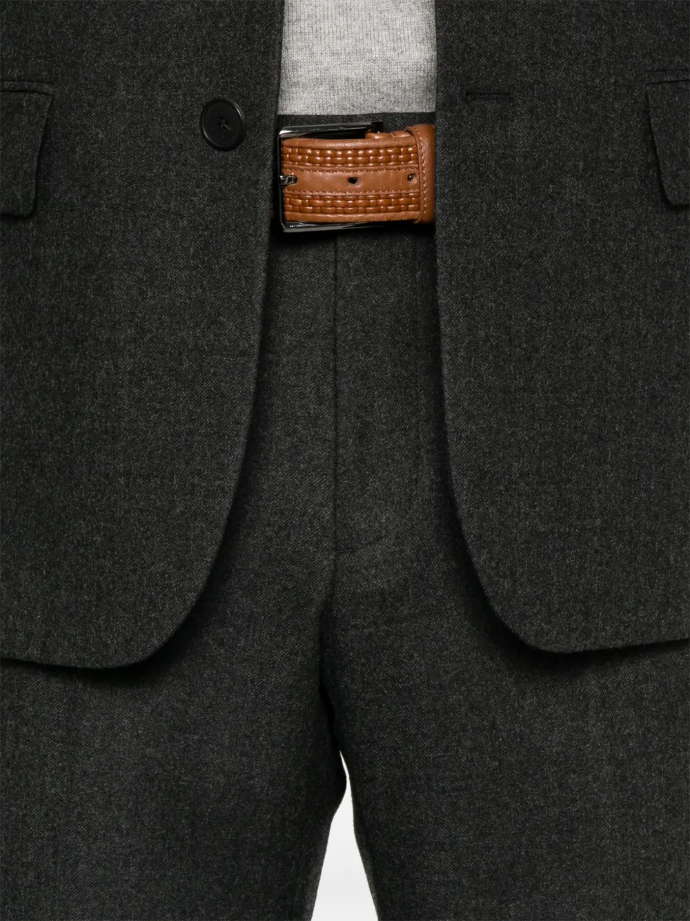 SANDRO High waist straight broek Grijs