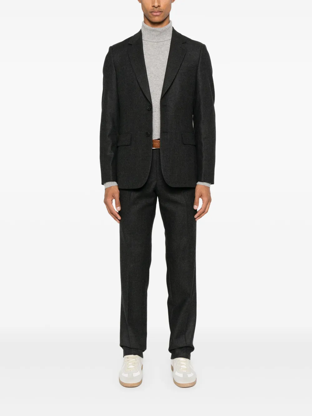 SANDRO High waist straight broek - Grijs