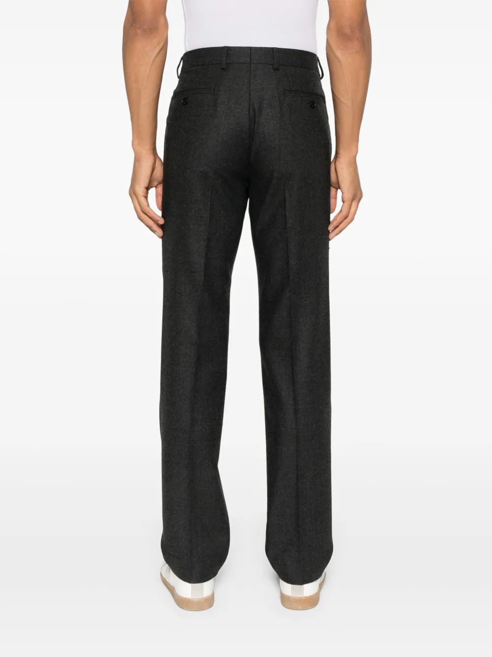 SANDRO High waist straight broek Grijs