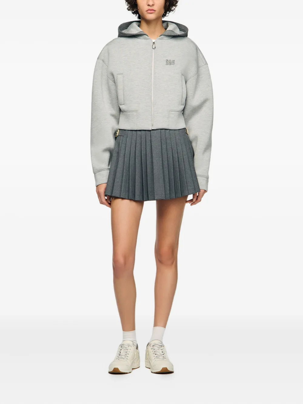 SANDRO zip-up hoodie - Grijs
