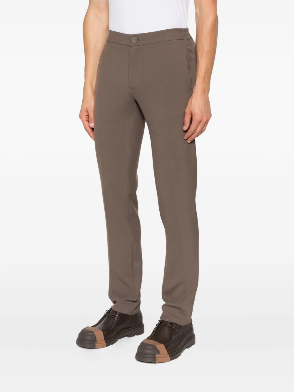 SANDRO Straight broek Bruin