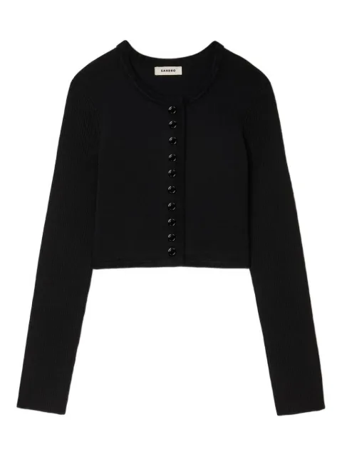 SANDRO ribbed button cardigan