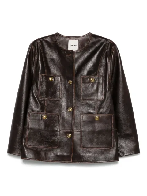SANDRO leather jacket