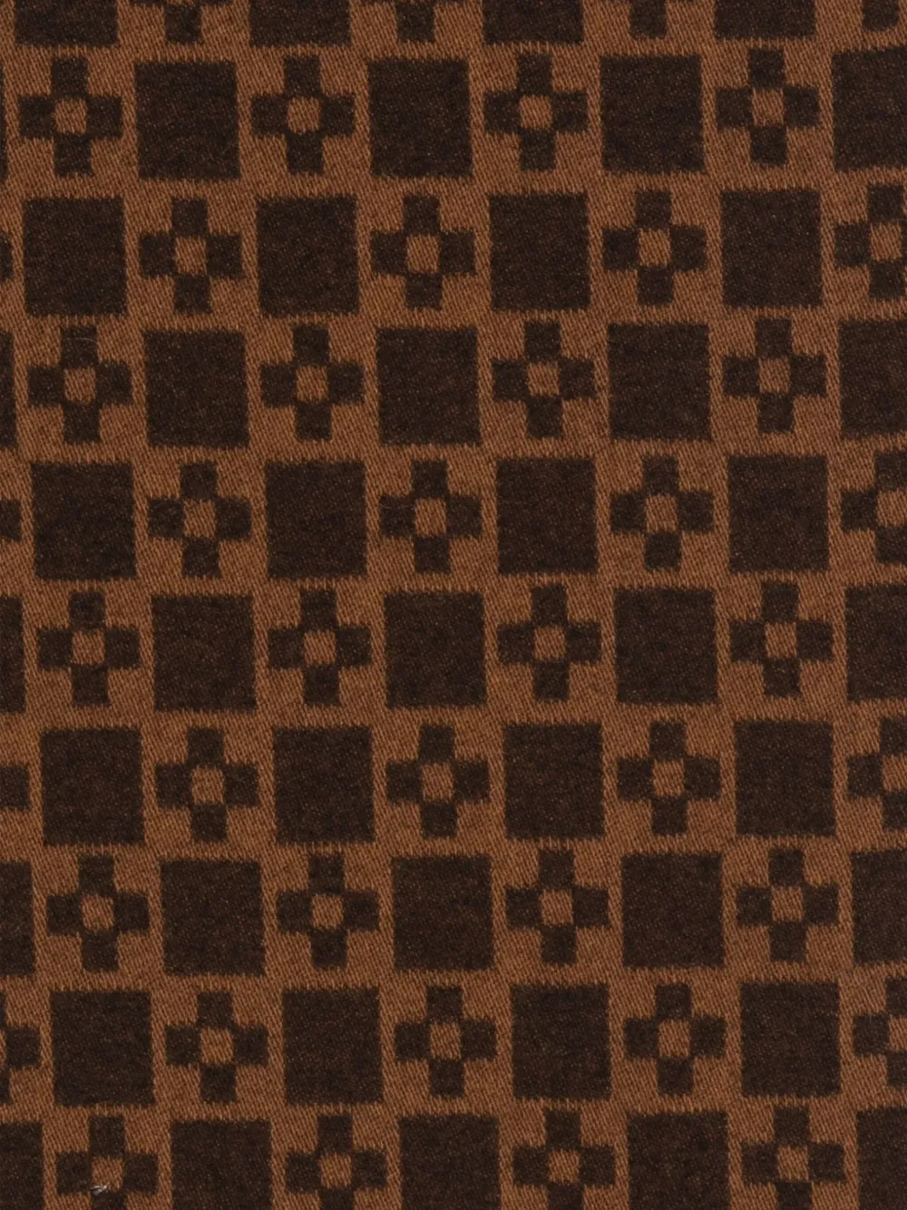 SANDRO Sjaal met geometrische patroon - Bruin