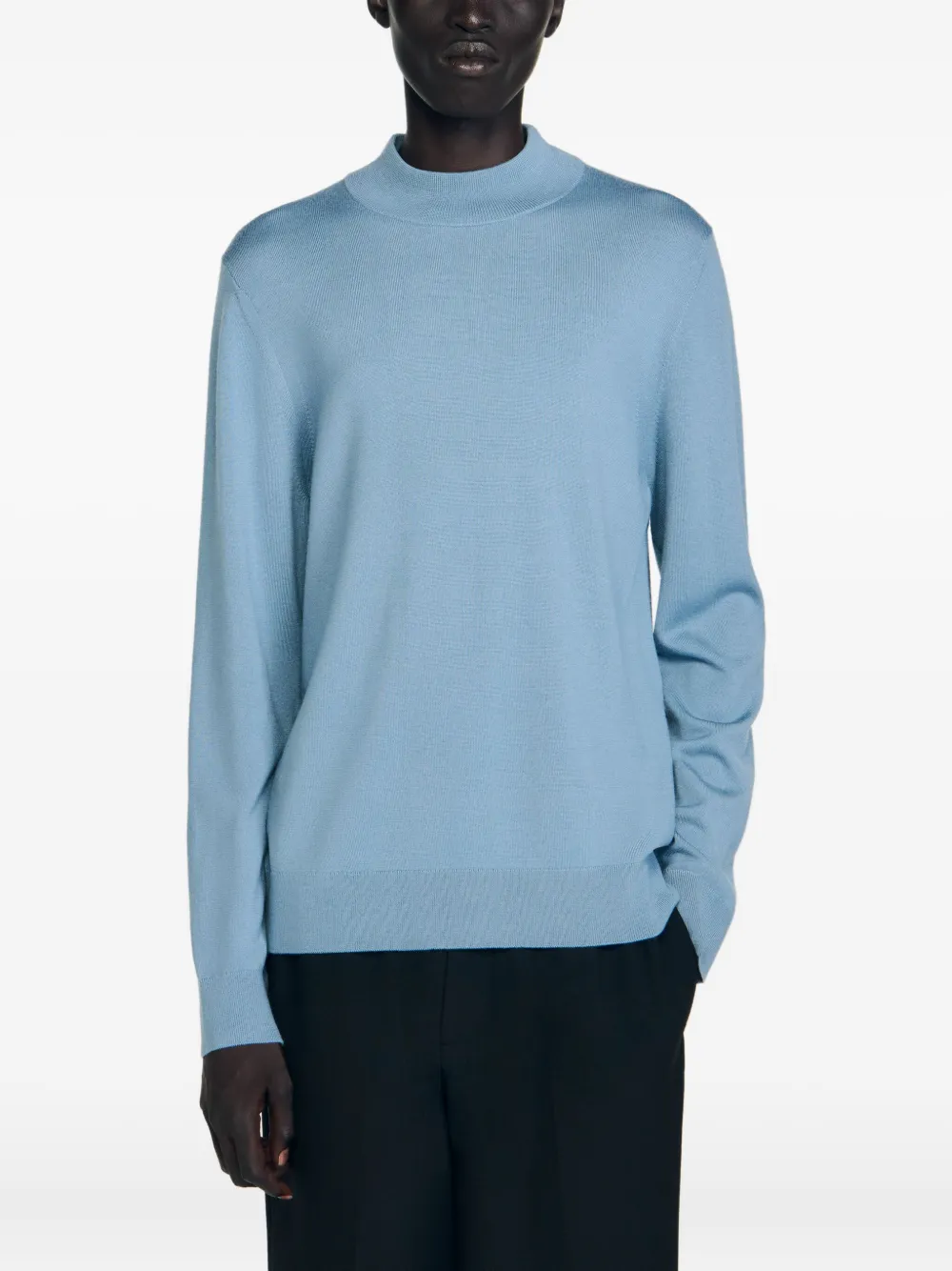 SANDRO Trui met ronde hals Blauw