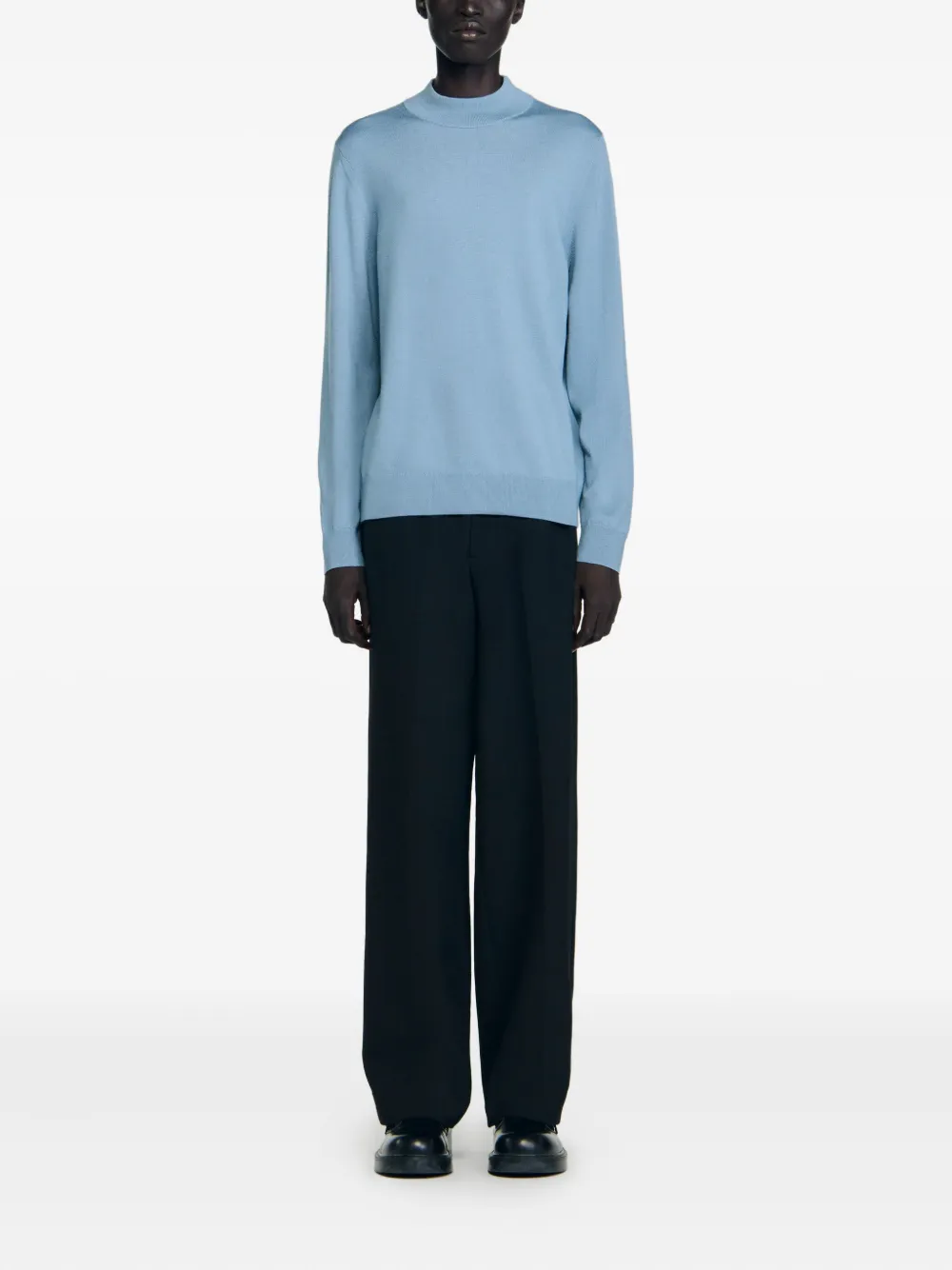 SANDRO Trui met ronde hals - Blauw
