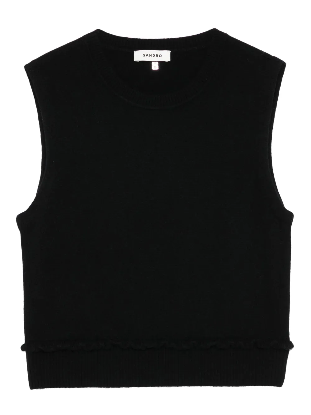 SANDRO top sin mangas | negro | Image 1