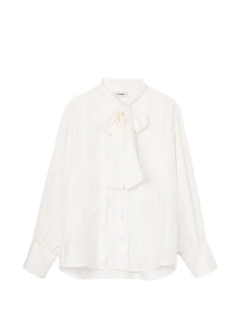 SANDRO tie-detail silk shirt