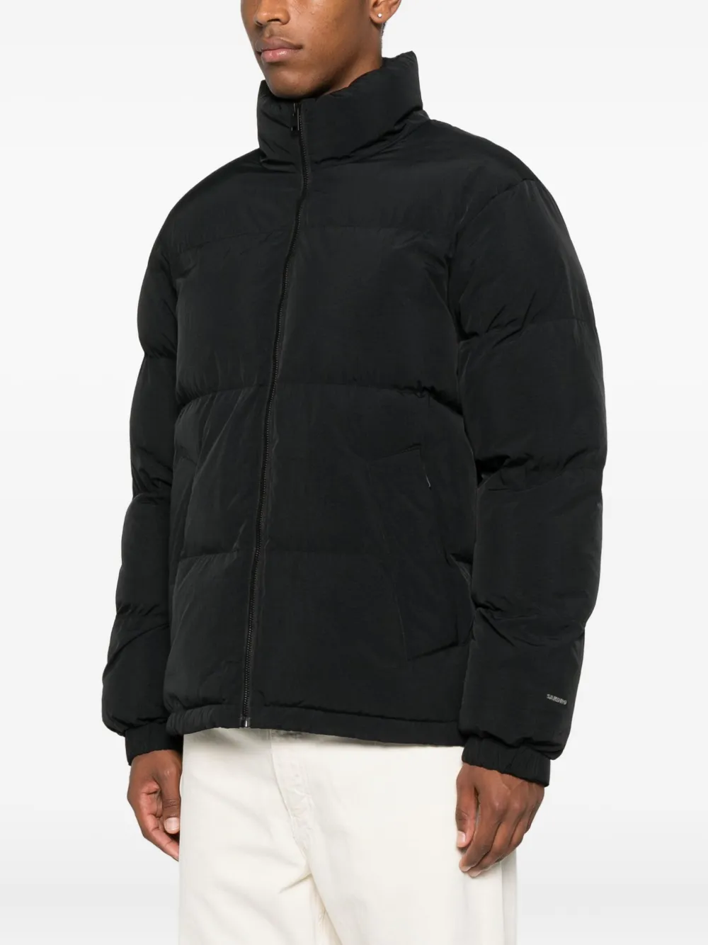 SANDRO Donsjack met hoge hals Zwart