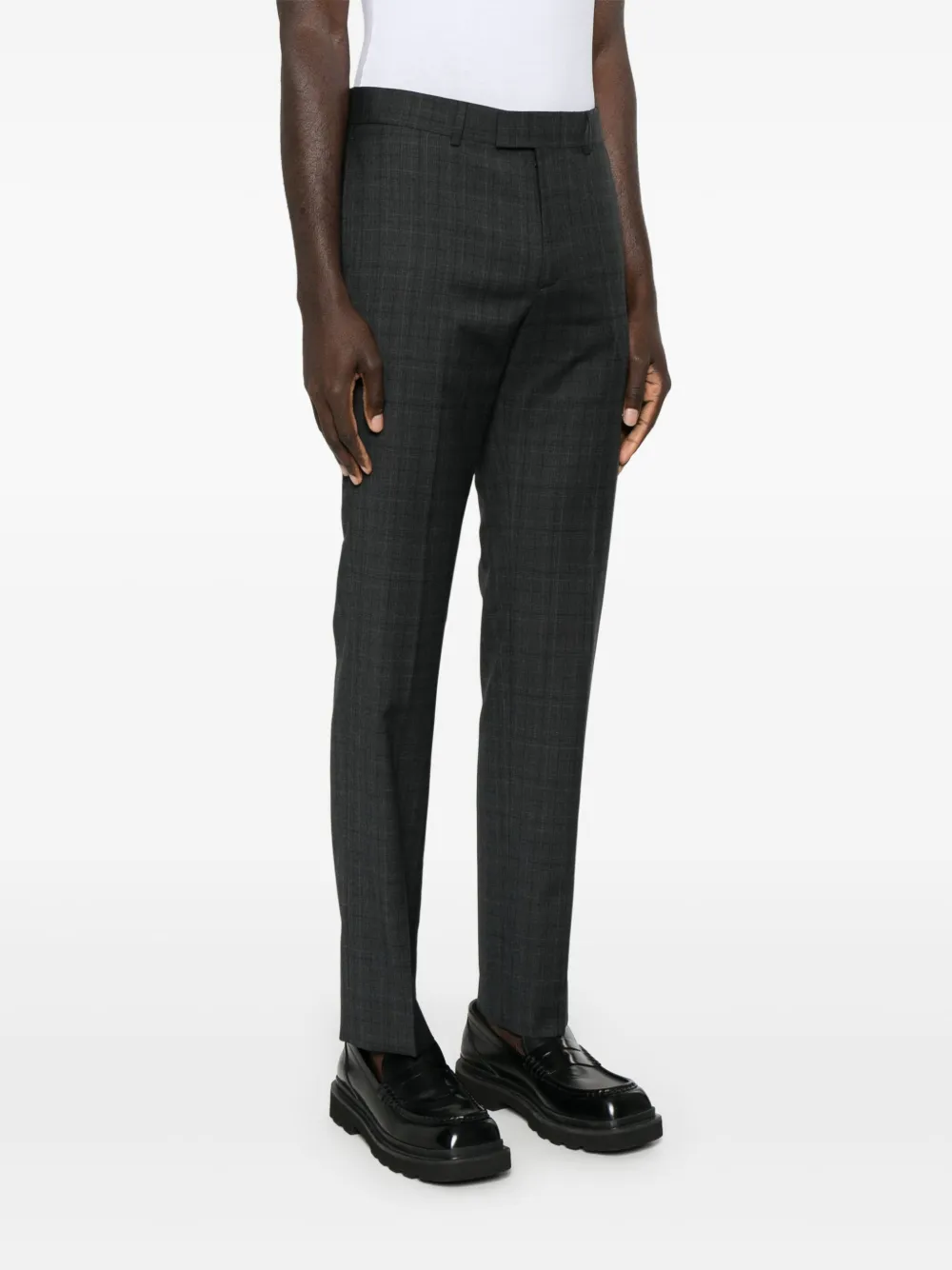 SANDRO Geruite broek Grijs